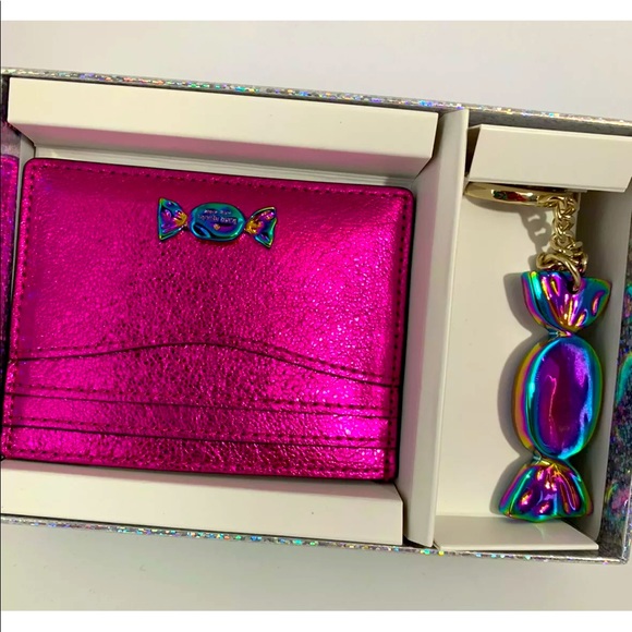 kate spade Accessories - KATE SPADE CANDY WRAPPER CLUTCH or CANDY SHOP CANDY CARD CASE/KEYFOB SET:NWT/NIB